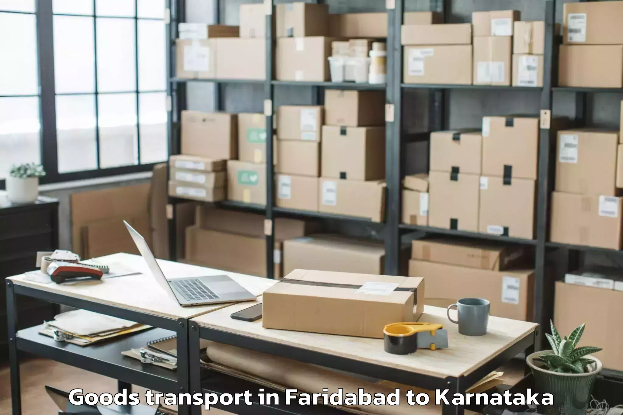 Efficient Faridabad to Hukkeri Goods Transport